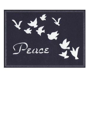 （聖誕）"Peace" 手工剪紙經文卡