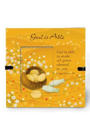 "God is Able" Glass Decor 玻璃經文桌飾