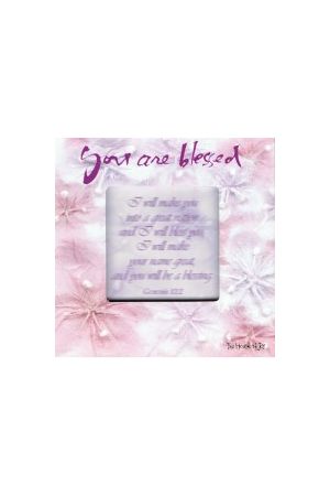 "You are blessed"Glass Decor  玻璃經文桌飾