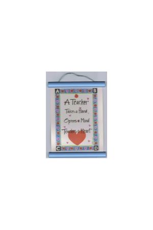 "A Teacher" 紙軸掛飾