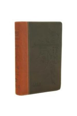 中英聖經-NKJV/新譯本/中型棕色仿皮燙金拉鍊 M21TS11U Chinese English Bible NKJV/NCV