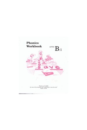Phonics Workbook B1(For K5 & G1)