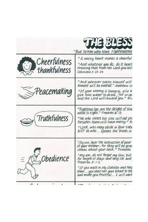  Blessing Chart 英文獎勵表/英文奖励表 (附經文) 