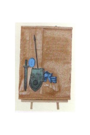 "Be Strong In The Lord" Plaque 石牌桌飾 (Ep 6:10~11)